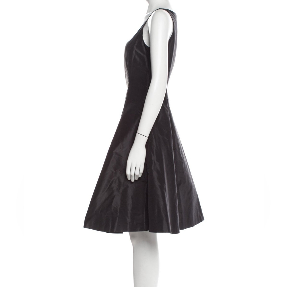 Lauren Ralph Lauren Silk Knee-Length Black Dress Women's Size 8 Semi-Formal - Picture 2 of 9